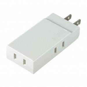 朝日電器 エルパ ELPA エルパ A-CT003B W コンパクトタップ3個口 ELPA 朝日電器