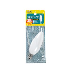 朝日電器 エルパ ELPA エルパ G-72NH W シャンデリア E12 25W ELPA 朝日電器