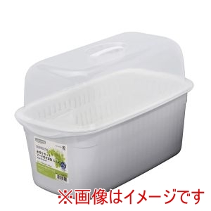 岩崎工業 IWASAKI ラストロウェア 水切りセット フード付き 深型 スリム K-1651 WH Lustroware