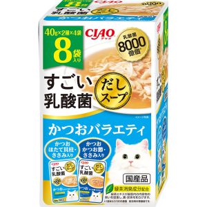 いなばペットフード いなば チャオ すごい乳酸菌 だしスープ かつお フィルター 40g×8袋 323080