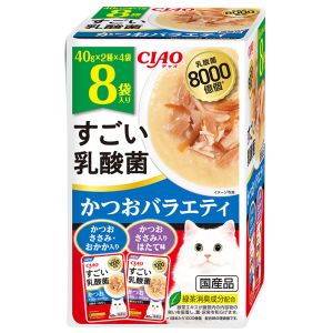 いなばペットフード いなば チャオ すごい乳酸菌 パウチ かつお フィルター 40g×8袋 322830 CIAO