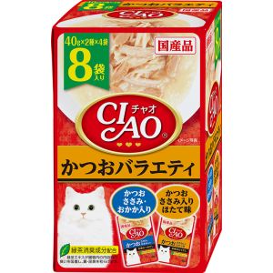 いなばペットフード いなば チャオ パウチ かつお フィルター 40g×8袋 109910 CIAO