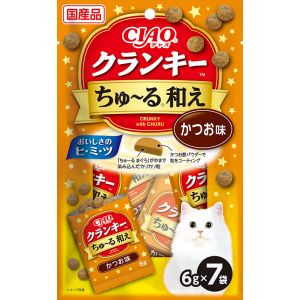 いなばペットフード いなば チャオ クランキー ちゅ～る 和え かつお味 6g×7袋 320400 CIAO