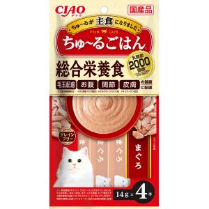 いなばペットフード いなば CIAO ちゅ～る ごはん まぐろ 14g×4本