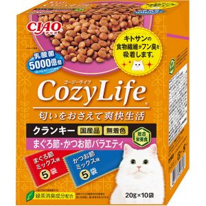 いなばペットフード いなばペットフード CIAO CozyLifeBOX クランキーまぐろ節 かつお節バラエティ 20g×10袋