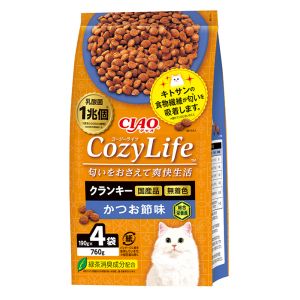 いなばペットフード いなば CIAO CozyLife クランキー かつお節味 190g×4袋