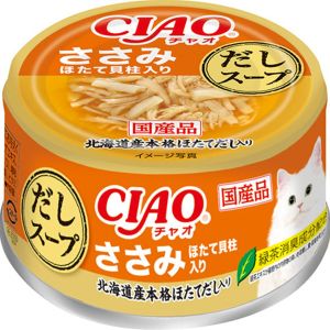 いなばペットフード いなばペットフード CIAO だしスープ ささみ ほたて貝柱入り 75g