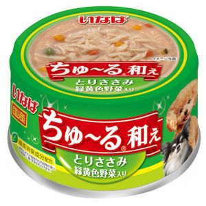 いなばペットフード いなば ちゅ～る 和え とりささみ 緑黄色野菜入り 80g
