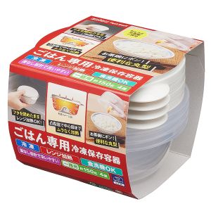エビス エビス パックスタッフ ごはん専用 冷凍保存容器 一膳用 4個入 PG-3140