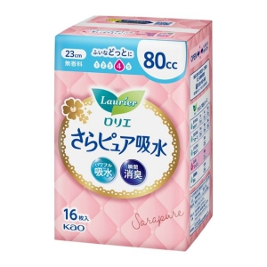 花王 Kao 花王 ロリエ さらピュア 吸水80cc 16枚