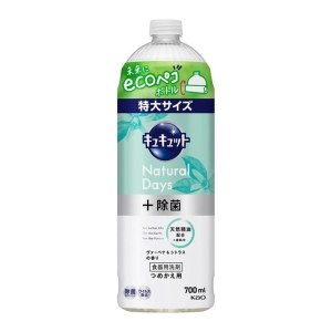 花王 Kao 花王 キュキュットNatural Days + 除菌 ヴァーベナ&シトラスの香り つめかえ用 700ml