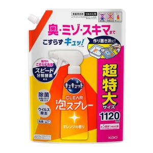 花王 Kao 花王 キュキュット CLEAR泡スプレー オレンジの香り つめかえ用 1120ml