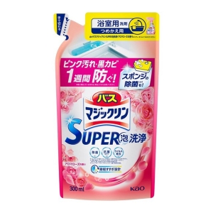 花王 Kao 花王 バスマジックリン SUPER泡洗浄 アロマローズの香り つめかえ用 300ml