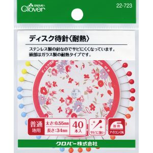 クロバー Clover クロバー ディスク待針 耐熱 40本刺し 22-723
