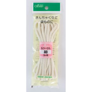 クロバー Clover クロバー カラーひも 細 3m巻 生成 26-130