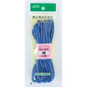 クロバー Clover クロバー カラーひも 細 3m巻 コバルトブルー 26-139