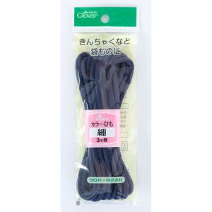 クロバー Clover クロバー カラーひも 細 3m巻 紺 26-140