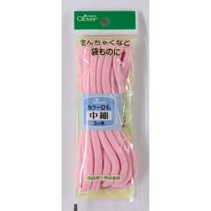 クロバー Clover クロバー カラーひも 中細 3m巻 クールピンク 26-149
