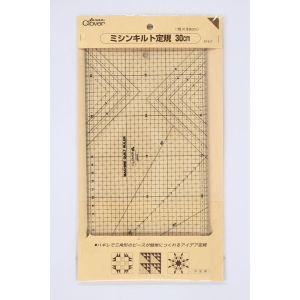 クロバー Clover クロバー ミシンキルト定規 30cm 57-617