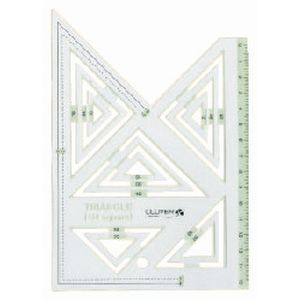 クロバー Clover クロバー ピーステンプレート 直角三角形1 4 58-001