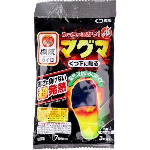 小林製薬 小林製薬 桐灰カイロ マグマ くつ下に貼る 7時間 黒 3足分入
