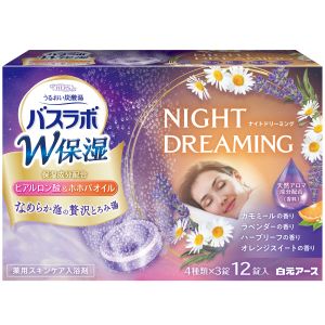 白元アース 白元アース HERSバスラボ W保湿 NIGHT DREAMING 12錠入