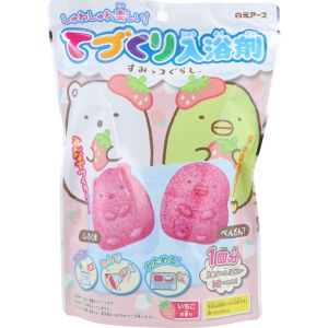 白元アース 白元アース てづくり入浴剤 すみっコぐらし しろくま ぺんぎん? いちごの香り 1回分