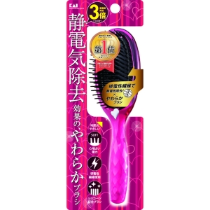 貝印 kai 貝印 KQ3161 静電防止やわらかブラシL ルビーピンク