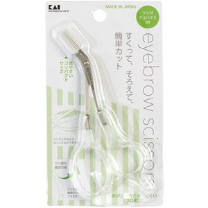 貝印 KAI 貝印 000KQ3030 クシ付きマユハサミDX クリア #