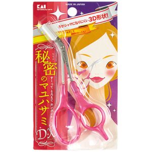 貝印 KAI 貝印 000KQ3031 クシ付きマユハサミDX ピンク #