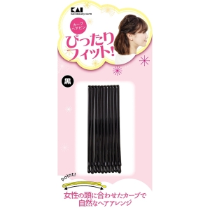 貝印 kai 貝印 KQ3123 カーブヘアピン 黒