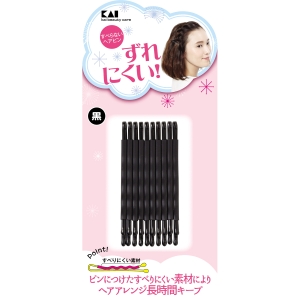 貝印 kai 貝印 KQ3124 すべらないヘアピン 黒