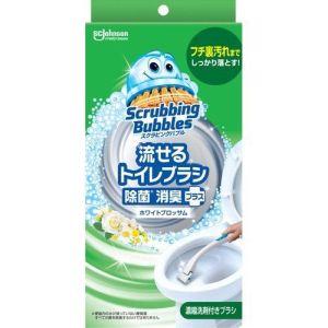 ジョンソン Johnson ジョンソン スクラビングバブル 流せるトイレブラシ 除菌消臭プラス ホワイトブロッサム 本体+替4個