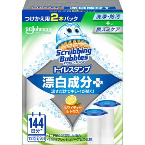 ジョンソン Johnson ジョンソン スクラビングバブル トイレスタンプ 漂白成分プラス ホワイティーシトラス つけかえ用 2本パック