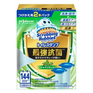 ジョンソン Johnson ジョンソン スクラビングバブル トイレスタンプ 最強抗菌 シャインミント つけかえ用 2本パック