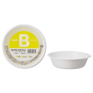 サンナップ SUNNAP サンナップ ペーパーボウル ホワイト 280ml 10個入 P2810BA BASIC’S