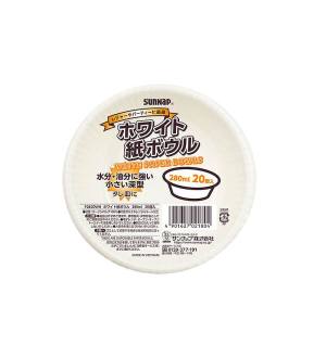 サンナップ SUNNAP サンナップ ホワイト カミボウル 280ml 20個入 P2820WH