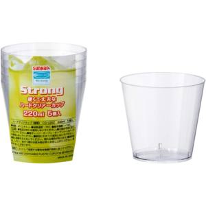 サンナップ SUNNAP サンナップ 硬質クリアーカップ 220ml クリア 5個入 CG-220Z