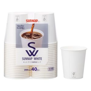 サンナップ SUNNAP サンナップ FMX SW ペーパーカップ 205ml 40P C2040SNP