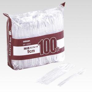 サンナップ SUNNAP サンナップ 商い用ミニフォーク 9cm 100本入 MF-100G