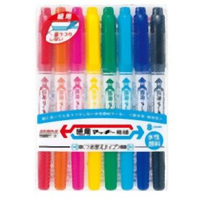 ゼブラ ZEBRA ゼブラ 紙用マッキー 極細 8色セット WYTS5-8C