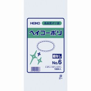 ヘイコー HEIKO HEIKO ポリ規格袋 ヘイコーポリ 03 6 紐なし 006610601