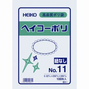 ヘイコー HEIKO HEIKO ポリ規格袋 ヘイコーポリ 03 11 紐なし 006611101