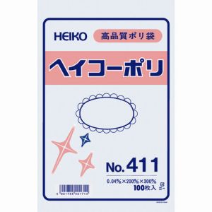 ヘイコー HEIKO HEIKO ポリ規格袋 ヘイコーポリ 411 紐なし 006618100
