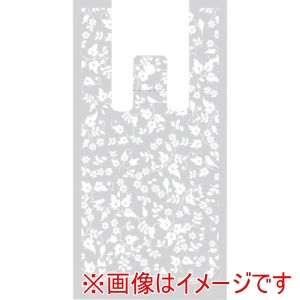 シモジマ HEIKO シモジマ 6905520 レジ袋 バイオハンドハイパー ホワイトリーフ S 100枚入り