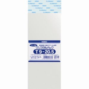 ヘイコー HEIKO HEIKO OPP袋 テープ付き クリスタルパック T9-20.5 6740610