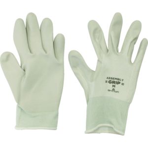 ショーワグローブ SHOWA ショーワグローブ 370 組立グリップ Mサイズ 灰 リストカラー グリーン 背抜き手袋 370-M
