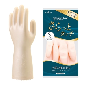 ショーワグローブ ショーワグローブ ナイスハンド さらっとタッチ Sサイズ パールピンク