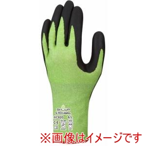 ショーワグローブ SHOWA ショーワグローブ XC820-L 手袋 S-TEX Alpha XC820 グリーン Lサイズ