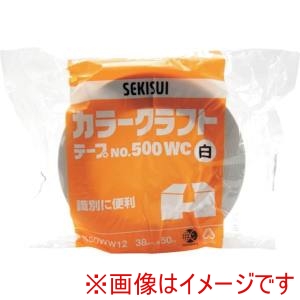 積水化学工業 積水化学工業 K50WR12 カラークラフトテープ#500WC 38X50 赤